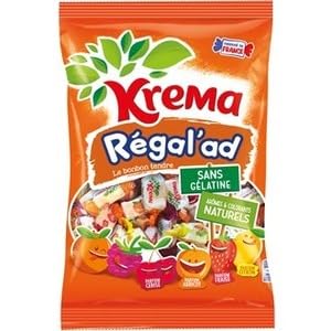 Krema Bonbons Aux Fruits Regalad 360g (Krema Bonbons Regalad with Fruits 360g)