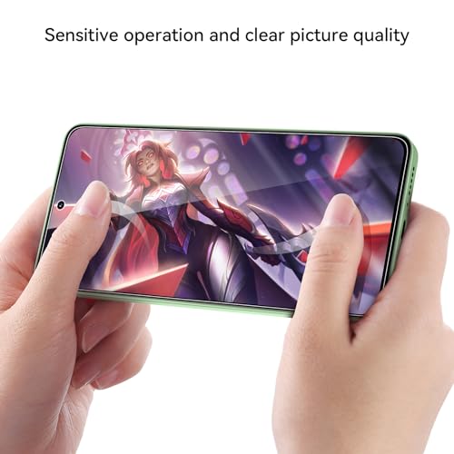 Niphabe 3 Piezas Protector Pantalla Para Xiaomi Redmi Note 13 4G/5G,Dureza 9H,HD Cristal Templado,Antiarañazos,Sin Burbujas,Ultra Transparente