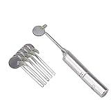 ZJchao Super Bright LED Dental Mouth Oral Teeth Mirror Shiny Handle + 6pcs Oral Mirrors