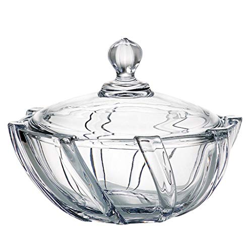 la galaica | Bombonera de Cristal - para Caramelos o Dulces - de Bohemia - Colección Infinity - 18,5x18,5x14 cm. Decoracion