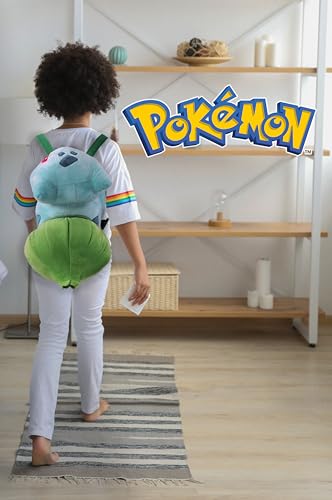 CYP Brand Pokemon MC-113-PK 35cm Bulbasaur Plüsch Rucksack, Schwarz
