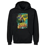 500 LEVEL Diego Lopes UFC Men's Hoodie Sweatshirt - Diego Lopes Comic Book WHT (Black, Large)