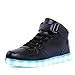 EQUICK Light up Shoes 11 Colors Flashing LED High Top Sneaker Women Men Kids Christmas Gifts,CLD05,01,38.
