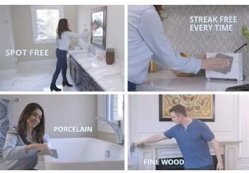 Miniatura 9 de Molly's Marvelous Paño, paño de limpieza de microfibra sin manchas, sin pelusas, paño de pulido para vidrio, acero inoxidable, uso para cocina,