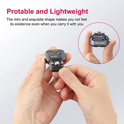 Ulanzi F22 Quick Release Plate, Camera Mount Thread Adapter Seat Quick Setup Kit With 1/4" Screw To F22 Qr System For Canon/Sony/Nikon Cameras/Dji/Moza Stablizers Switch Between Tripod/Monopod/Slider #TOP4