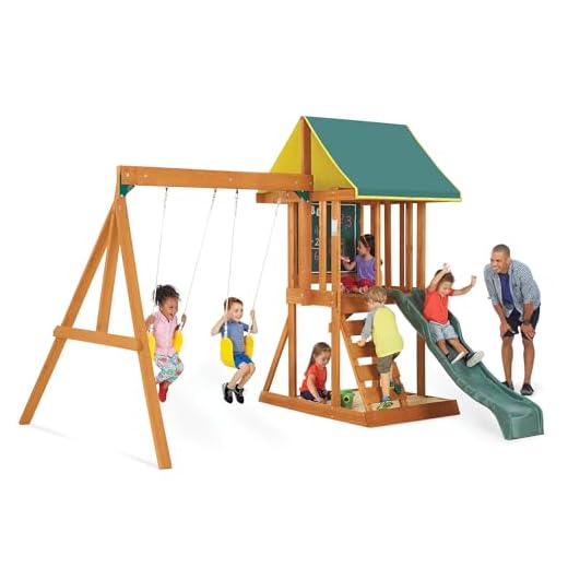 KidKraft Appleton Wooden Swing Set