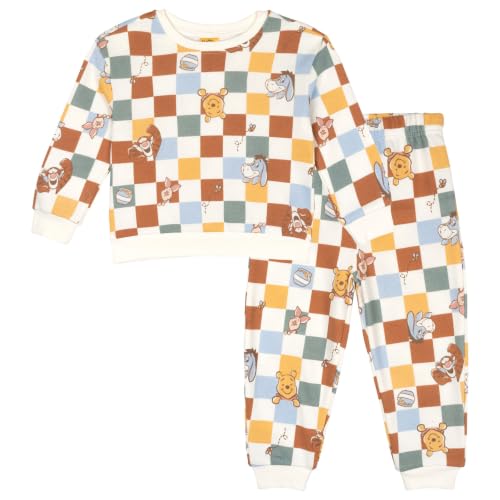 Image of Disney Christmas Fleece Sweatshirt and Pants Outfit Set Newborn to Big Kid Sizes (Newborn - 10-12)