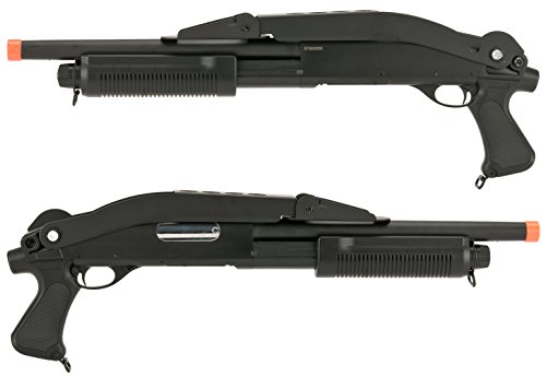 Evike Airsoft - Cyma Standard M8.70 3-Round Bu.rst Multi-S.hot Sh.ell Loading Airsoft Sh.otgu.n (Model: Folding St.ock Cqb) - (Pid: 63536) #TOP6