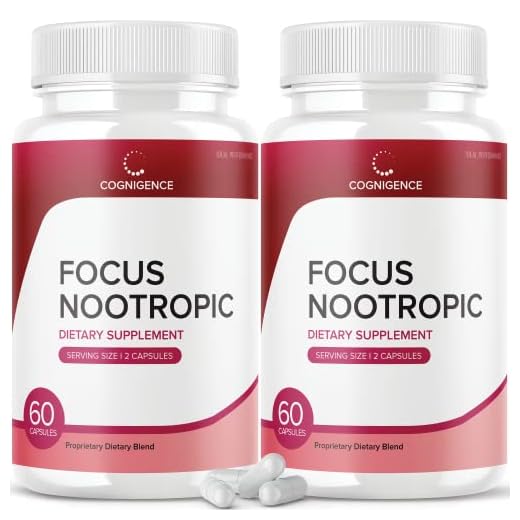 IDEAL PERFORMANCE (2 Pack) Cognigence Focus Nootropic Memory Booster Supplement Pills (120 Capsules)