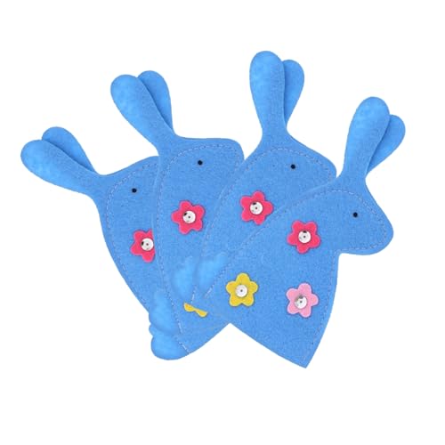 Gatuida 4pezzi -uova Di Coniglio Pasquale Sacchetti Per Conservare Le Uova Decorazione Forma Di Coniglio Di Copriuova Per Protezione Per Uova Forma Di Sacchetti Di Ricambio Per