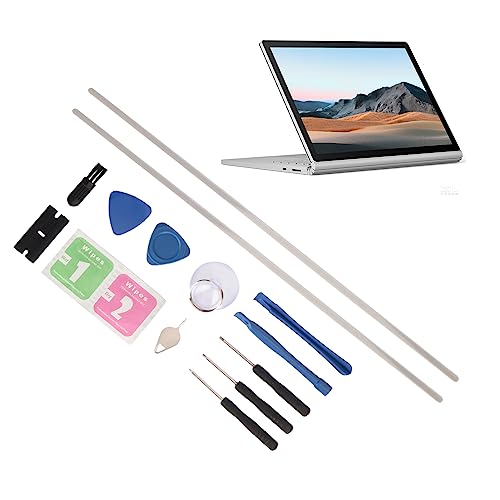 Annadue Non Slip Bumper Feet Strips Kit for Surface Book 1 2 3, 15inch Rubber Feet Strips Kit with Tools, Durable Non Slip Bumper Feet Replacement for Laptop