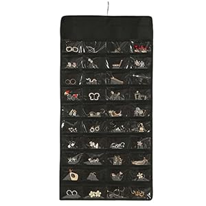 FUNSEED Hängender Schmuck-Organizer mit 48 Taschen