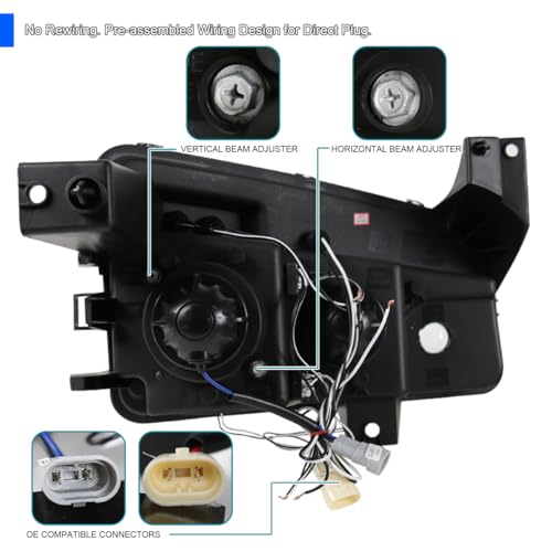 SPEC-D LED Halo Projector Headlights for 2006-2010 Dodge Charger - Image 6