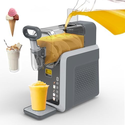 Automatic Slushie and Ice Cream Maker with 5 Preset Modes and One-Touch Self-Cleaning for Milkshakes, Margaritas, Smoothies, and Frappes