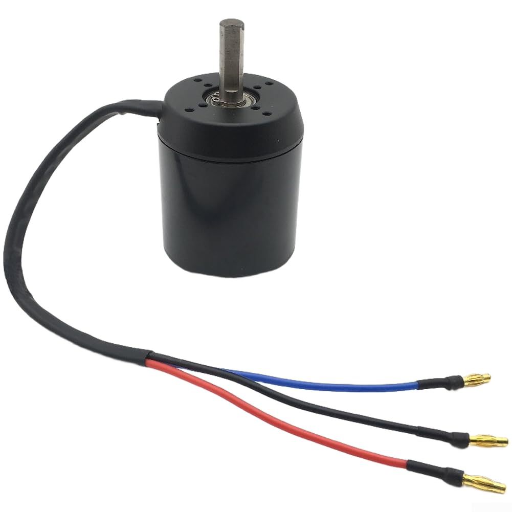 6384 Motore Brushless Sensorless per Veicoli Elettrici, 24-36V Alte Prestazioni, Albero 10mm, Finitura Lega Argento (Effetto Hall)