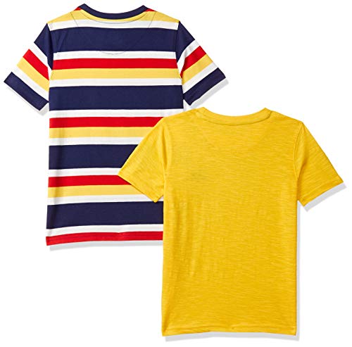 Image of Amazon Brand - Jam & Honey Boys T-Shirt (Pack of 2) - Soft and Comfortable, Round Neck, Print Pattern, 100% Cotton Material