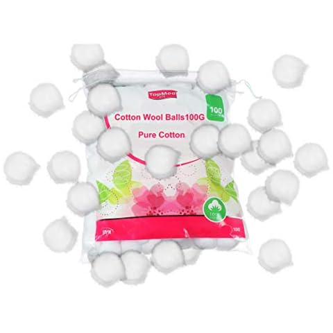 Top Med Cotton Wool Balls100G Pure Cotton 200 Count (Pack of 2) Cover