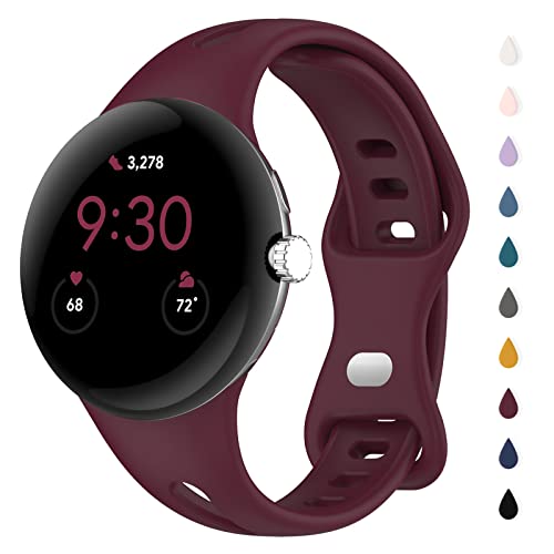 [Eiavike] �X�����o���h Google Pixel Watch 5 4 3 2 1 (41mm) �Ή� �o���h | ���߉\�ȒʋC���\�t�g�V���R���X�|�[�c�����p�r���v�X�g���b�v���X�g�o���h�u���X���b�g Google Pixel Watch�p