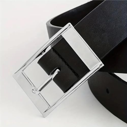 Belts for Men Belt A Belt for Men, Simple and Versatile, Needle Buckle, Personalized Decoration(120cm,Black)3