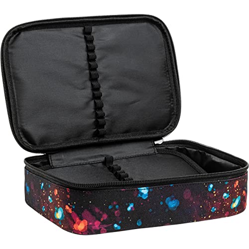 Estojo Box Académie Splashes Preto - Tilibra