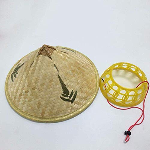 LKXHarleya Bamboo Rattan Hats Retro Cappello Stile...