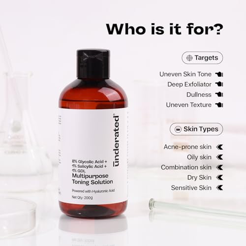 UNDERATED Glycolic Acid 8% Face & Body Toner 200g - Image 4
