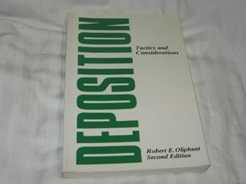Paperback Deposition Tactics and Considerations Book