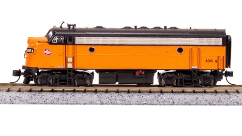 Broadway Limited 7772 EMD F7A, MILW 113A, Orange & Black, Paragon4 Sound/DC/DCC, N Scale