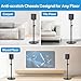 notiela Heavy-Duty Floor Speaker Stands Pair for Samsung HW-Q990C HW-Q990D HW-Q930C Speaker Stand - Height Adjustable for Samsung Rear Speakers Stand with Cable Management