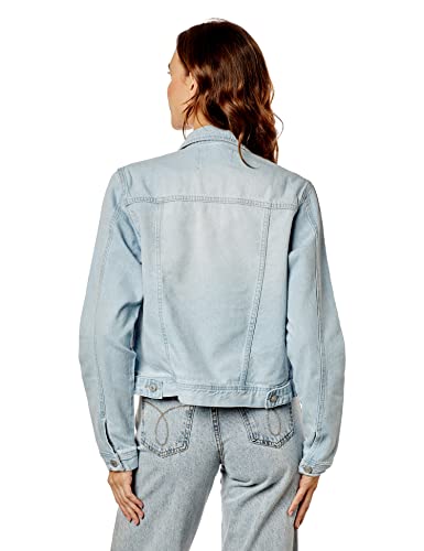 Jaqueta Jeans Trucker, Guess, Feminino, Jeans Claro, M