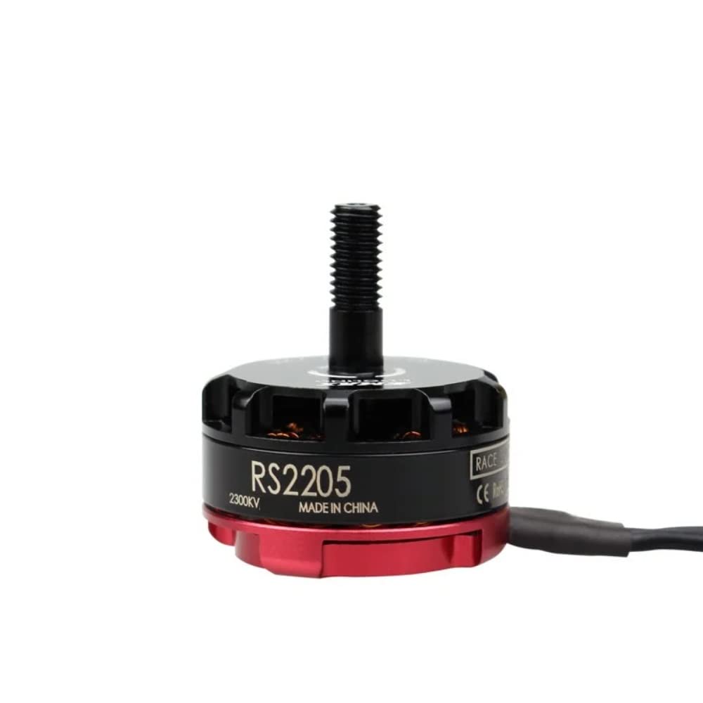 RS2205 KV2300 Brushless DC Motor for FPV Racing Drone. Red Cap (CCW Motor Rotation)