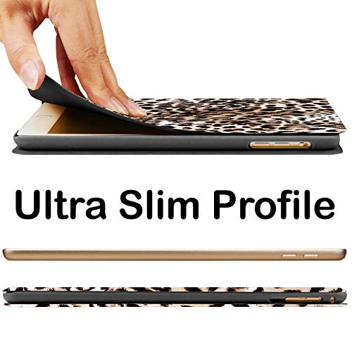 Image of DuraSafe Cases for iPad PRO 11 Inch 2 Generation 2020 [Pro 11 2nd ] A2228 A2068 MY232HN /A MXDC2HN /A MXDE2HN /A MY252HN /A MXDD2HN /A Ultra Slim Printed Smart PU Leather Flip Folio Book Cover - Leopard