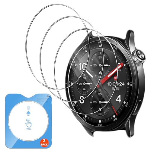 QULLOO 3 Piezas Protector de Pantalla para Xiaomi Watch S5 Cristal Templado, 2.5D HD cobertura completa Vidrio,Sin Burbujas Transparente Screen Protector para Xiaomi Watch S5