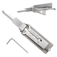 Schlüsseldecoder SS002 Pro Dietrich-Set 2-in-1 hauptschlüssel-decoder aus edelstahl, türöffnungswerkzeug, lock picking tool set lockpicking für Schlösser mit S-Nut Autoschlüssel-Leser