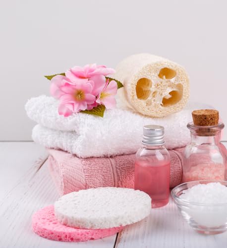 50-Count Compressed Facial Sponges for Daily Facial Cleansing and Exfoliating, 100% Natural Cosmetic Spa Sponges for Makeup Remover, Multicolors - Image 5