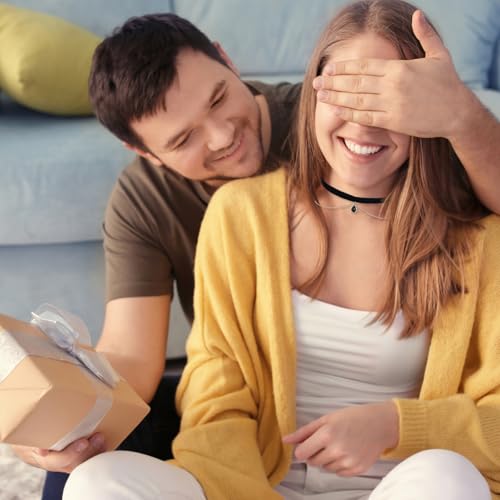 Telooco Samt Trachtenkette Damen Schwarz Choker Halskette Mit Anhänger Verstellbare Kropfband 90er Jahre Gothic Halsband Geschichtetes Halskette für Braut Vampir Trachtenschmuck