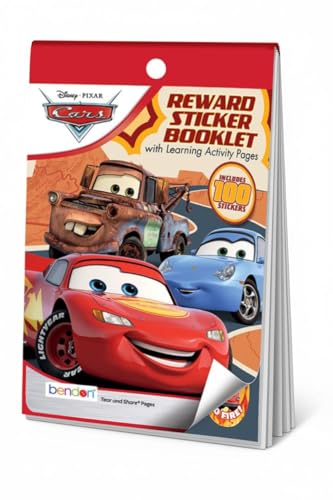 Disney Pixar Cars Sticker Booklet 100+ Stickers | Car Stickers Book | 100+ Sticker Pad 4' x 6' | Cars Coloring Book | Officially Licensed