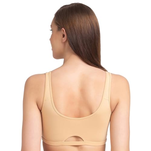 Image of juliet Non Padded Full Coverage Sports Bra for Women | Slip on Bra | Low Impact High Coverage Wireless Support Sports Bra JS 90