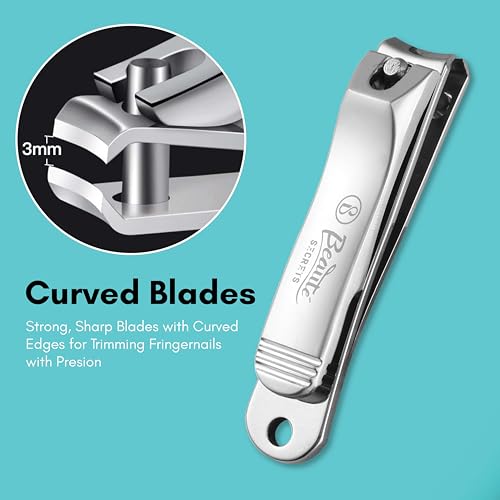 Beauté Secrets Professional Nail Cutter Set for Men, Includes Cuticle Cutter, Finger & Toe Clipper Set Designed for Thick Nails, Comfortable Non-Slip Handle, Reduces Spread of... - Image 6