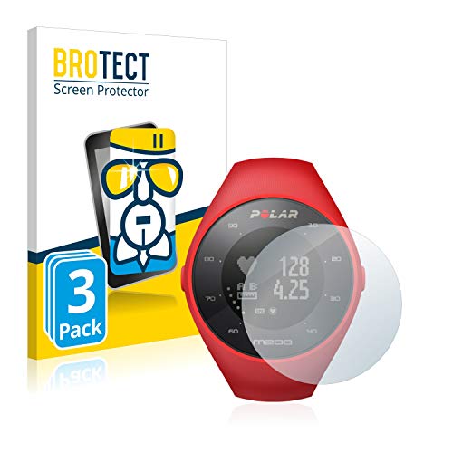BROTECT Protector Pantalla Cristal para Polar M200 Protector Vidrio (3 Unidades) - [Dureza 9H, Anti-Arañazos]