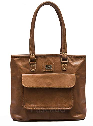 PASCADO mothers day gift leather tote purse bag shoulder handbags handmade vintage womens