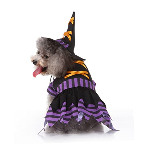 Disfraz Halloween Bruja para Perro Talla M miniatura 4