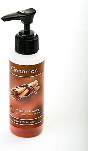Weldon Flavorings, Cinnamon Unsweetened Coffee Flavoring (Includes Pump)