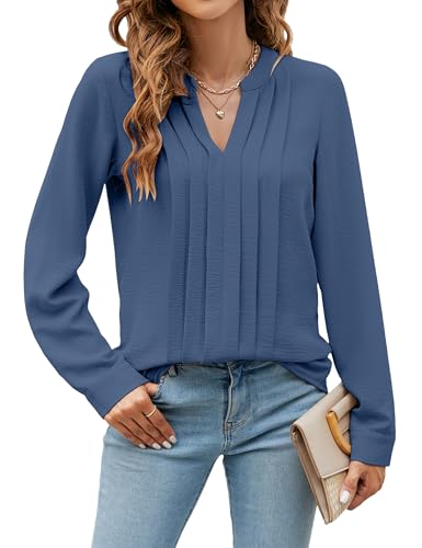Image of Blooming Jelly Women's Long Sleeve Blouses Dressy Casual Business Work Tops