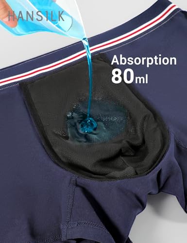 Boxer Per Incontinenza Da Uomo, Pantaloni Lavabili Per Incontinenza Intimo A Tenuta Stagna Slip In Cotone Per Urina Con Assorbenti Slip Riutilizzabili - 3