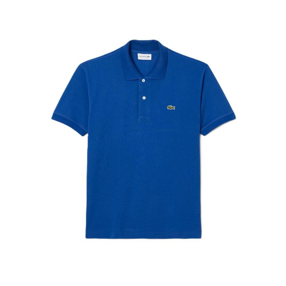Lacoste Polo Uomo in Piquè di Cotone Maniche Corte Original Classic Fit L1212 3617074959744 - XXL Blu XXL