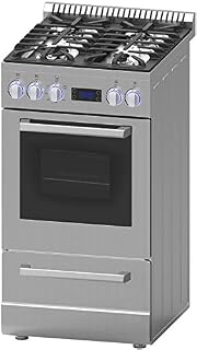 Avanti DGR20P3S 20" Gas Range with Sealed Burner Cast Iron Grates Waist High