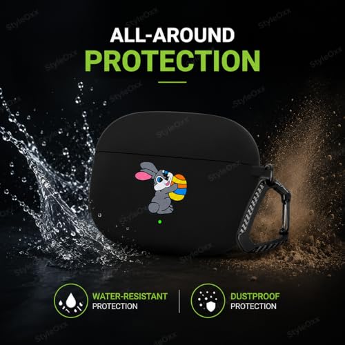 Image of Anvique Silicone Case for OnePlus Buds 4 Pro,Shockproof Protective Cover, Scratch Resistant, Lightweight, Precise Fit with Charging Access (Rabbit T)