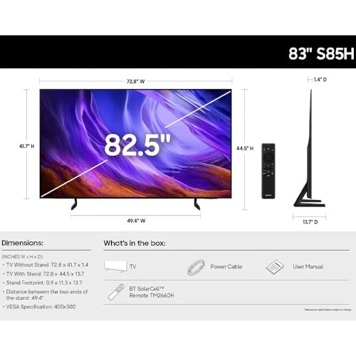 Image of Samsung QN83S85H 83 inch Class 4K OLED Smart TV