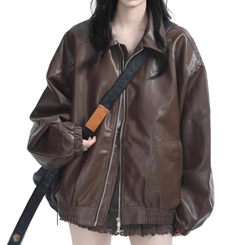 Chaqueta de cuero sintético para mujer que soluciona tus looks de entretiempo